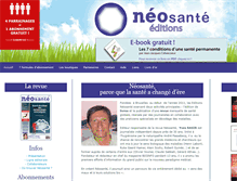 Tablet Screenshot of neosante.eu